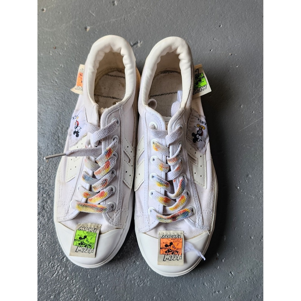 Warrior Alien Force Sneakers Women Size 38 White Mickey Mouse Streetwear Style